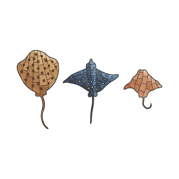 3 Stingrays by DesignsByDoodle