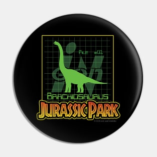 Ingen Files #01 (Brachiosaurus) - Jurassic Park Pin