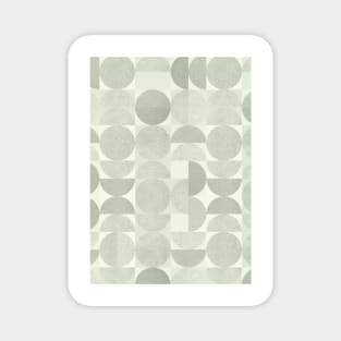 Sage green geometric pattern Magnet