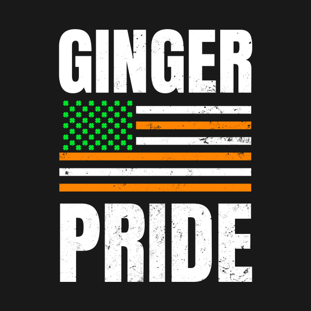 Ginger Pride Shirt | Patriotic Irish Flag Shamrock Gift by Gawkclothing