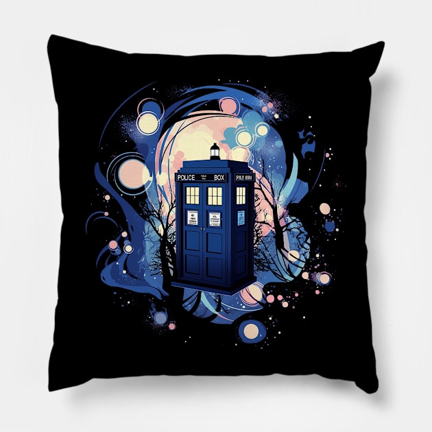 dr who Pillow by a cat cooking