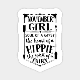 November Girl Magnet