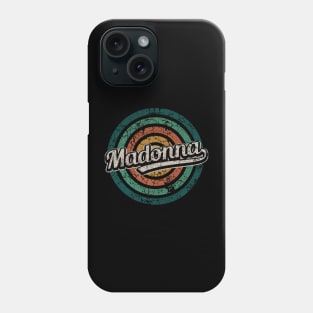 Madonna // Retro Circle Crack Vintage Phone Case