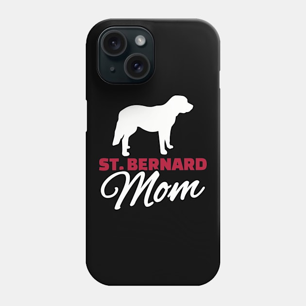 St. Bernard Mom Phone Case by Designzz