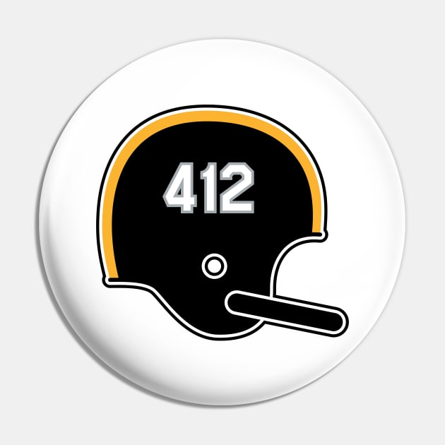 Pittsburgh Steelers 412 Helmet Pin by Rad Love