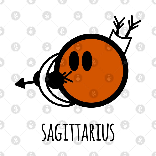 Horoscope - Cute zodiac – Sagittarius (white) by LiveForever