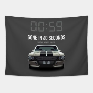 Gone in 60 Seconds - Alternative Movie Poster Tapestry