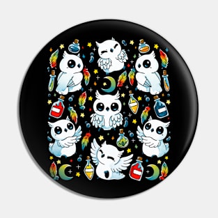 Owls Magic Potions Pin