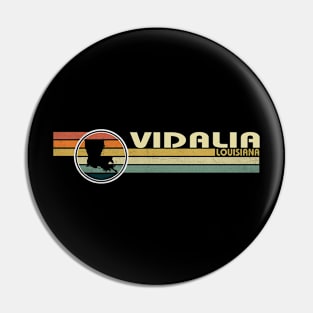 Vidalia Louisiana vintage 1980s style Pin