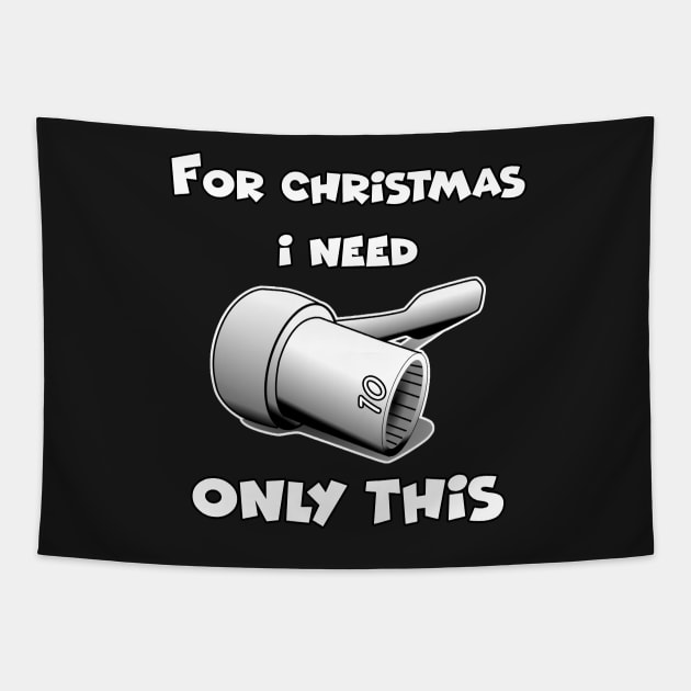 Merry chrismas, car guy, car enthusiast merry chrismas, happy holidays, 10mm socket wrench  (2) Tapestry by CarEnthusast