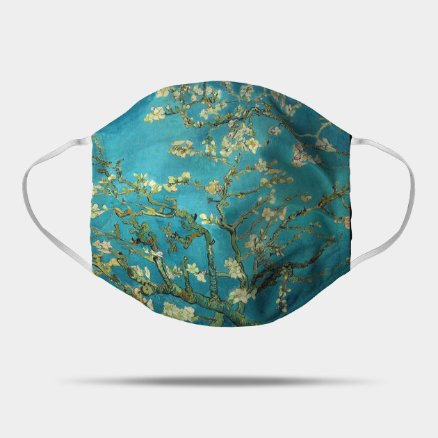 Vincent Van Gogh Blossoming Almond Tree Van Gogh Blossoming Almond Tree Mask Teepublic