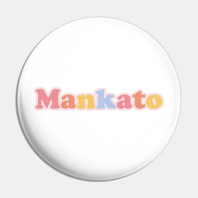 Mankato Pastel Letters Pin by sydneyurban