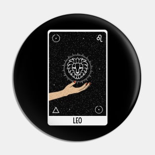 Leo Astrology Tarot Card Pin