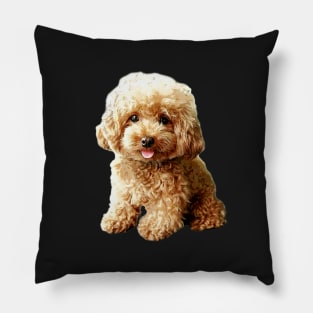 Mini Poodle Toy Poodle Cute Puppy Dog Pillow