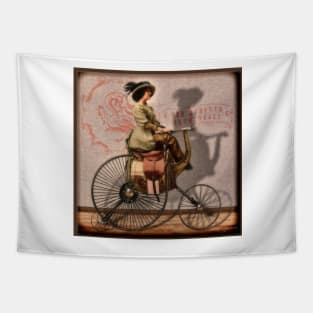 Red Rooster Autocycle Tapestry
