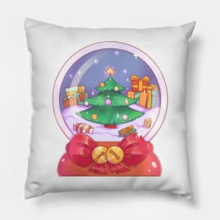 Christmas snow globe Pillow