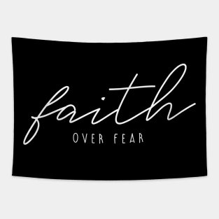 Faith over fear quote christian isnpirational saying Tapestry