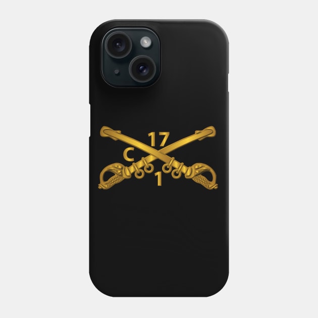 Charlie Troop - 1st Sqn 17th Cavalry Branch wo Txt Phone Case by twix123844