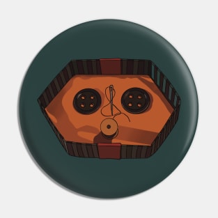 Button Eye Box (Coraline) Pin