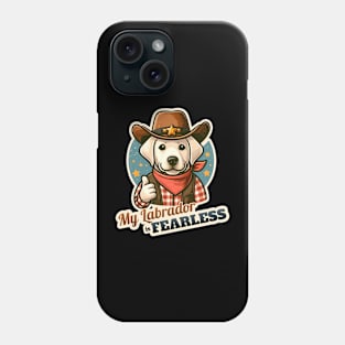 Cowboy Labrador Retriever Phone Case