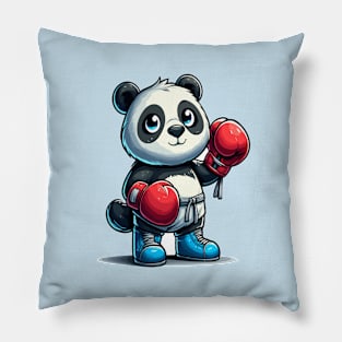 funny boxing panda Pillow