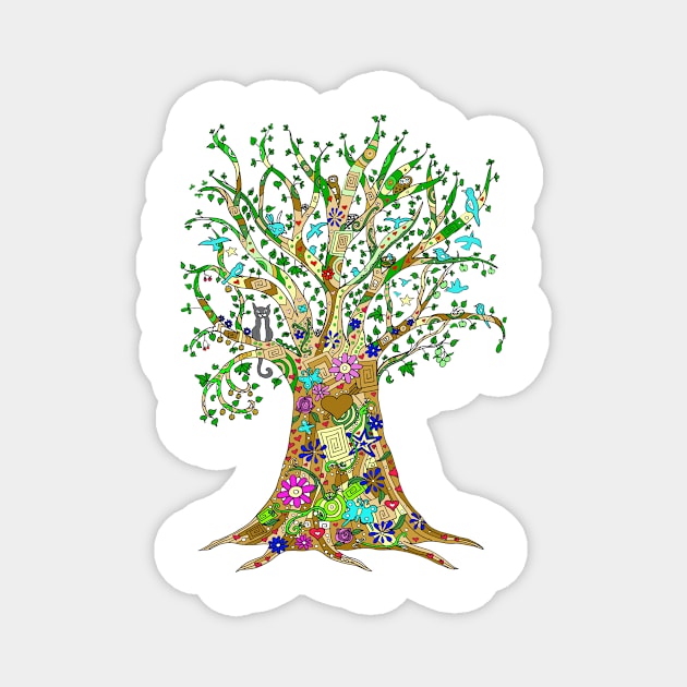 Colourful Friendship Tree Magnet by drknice