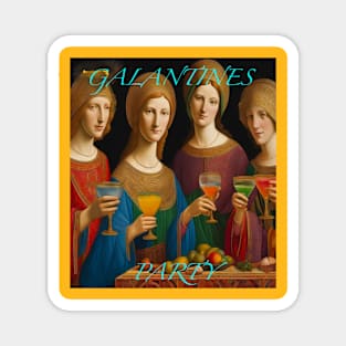 Medieval Galentines girls Magnet