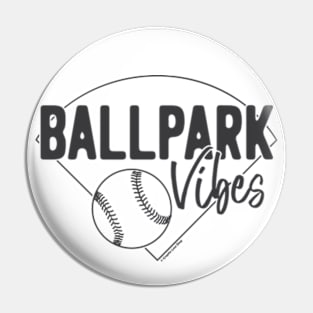 Ballpark Vibes - © Graphic Love Shop Pin