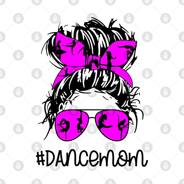 Dance Mom Mussy Bun Mom Life Skull by Daimon