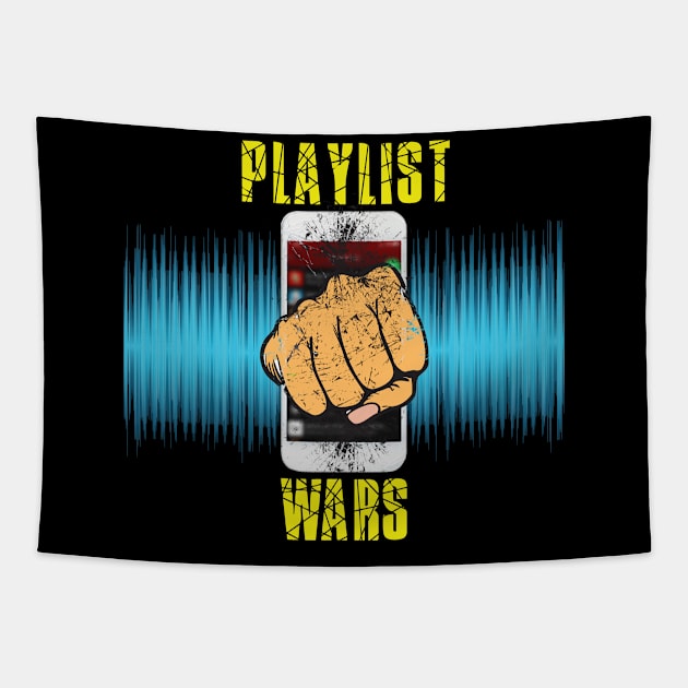 Playlist Wars Main Logo Tapestry by playlistwars