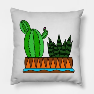 Cute Cactus Design #22: The Aztek Succulent Cactus Team Pillow