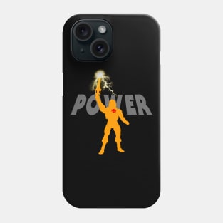 Power (orange silhouette) Phone Case