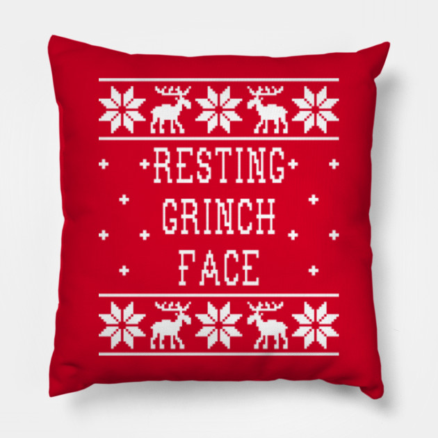 resting grinch face christmas sweater