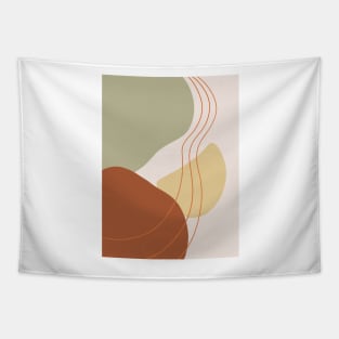 Mid Century Modern, Abstract Shapes Illustration 5.2 Tapestry