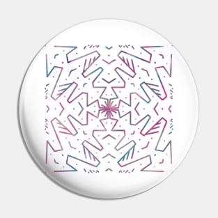 Zig Zag Mandala Pin