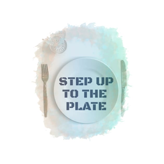 Step up to the plate design with knife and fork by farq