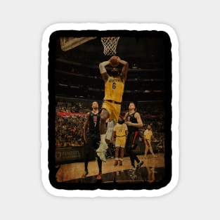 Dunk Lebron James Vintage Magnet