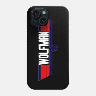 "Wolfman" 80's action movie design Phone Case