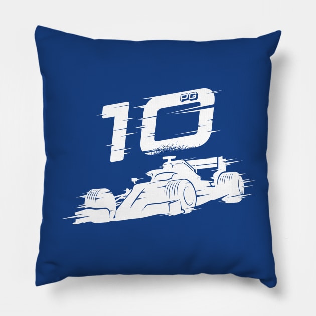 We Race On! 10 [White] Pillow by DCLawrenceUK