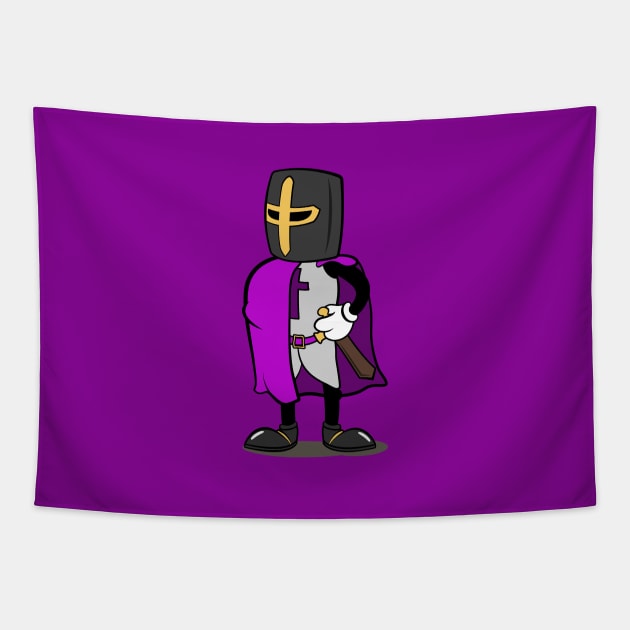 Teutonic Knight Cartoon (Player 6 colors, pink version) Tapestry by Koyaanisqatsian