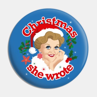 Christmas she wrote Pin