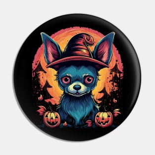 Chihuahua Halloween Pin