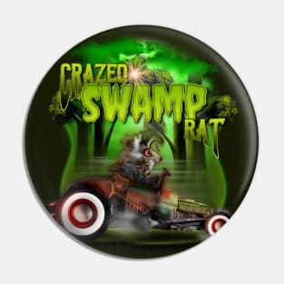 Ratfink Crazed Swamp Rat Pin