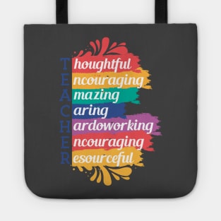Teacher Watercolor Meaning Tote