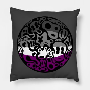 Asexual Pride - Ghost Bubble Pillow