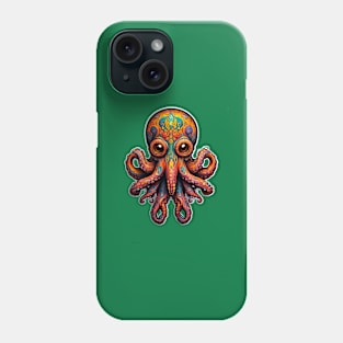 Psychedellic octopus Phone Case