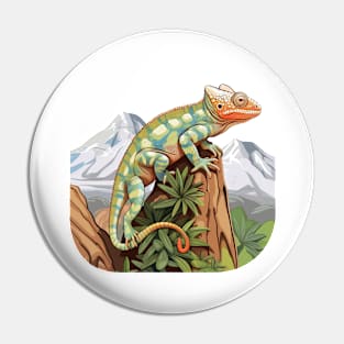 Veiled Chameleon Pin