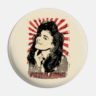 Paula Abdul 80s Retro Vintage Aesthetic Pin