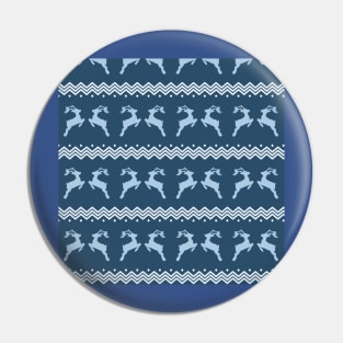 blue raindeer pattern (christmas, tree, christmas raindeer and snowflakes) Pin