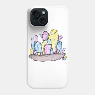 Pansexual Pride Gemstone Phone Case